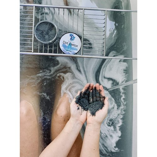 Dirt Detox Bath Soak with Charcoal, Bentonite Clay, Ginger & Sea Salt, by Diva Stuff