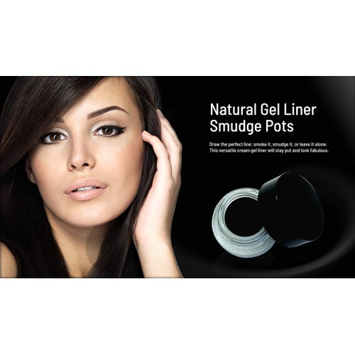 Mom's Secret Natural Gel Eyeliner Black, Vegan, Organic Eyeliner, Made in the USA, 0.11 oz