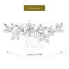 Latious Crystal Bride Wedding Hair Comb Silver Rhinestone Bridal Hair Clip Sparkly Hair Piece Gem Hair Accessories for Women and Girls (Silver)