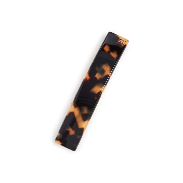 Alexandre de Paris Women's Thin Hair Clip, Tokyo Tortoise, Brown, One Size