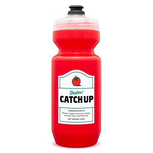 SPURCYCLE - "Catch Up Water Bottle|22 Ounces. Purist Water Bottle with MoFlo Cap, Resists Stains & Tastes Better. Flexible Bicycle Bottle. Don't Forget to Hydrate.