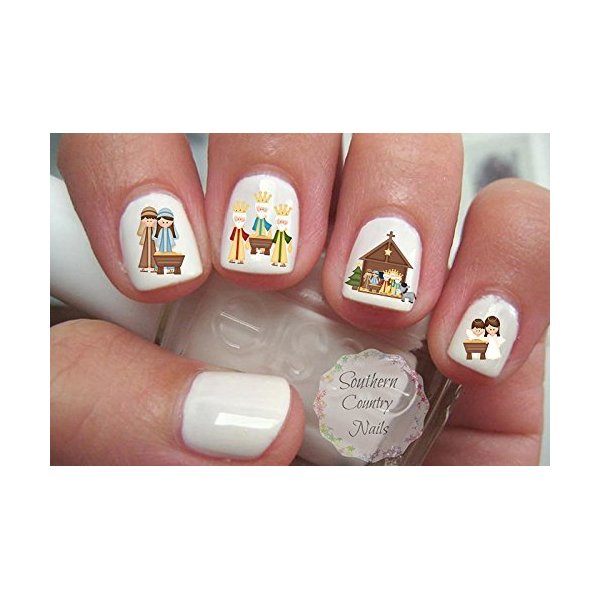 Christmas Nail Decal Nail Art Fingernail Decals Nail
