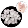 Askuang 10PCS Hair Net 20" Individual Packing Invisible Elastic Edge Mesh Hair Nets for Women Sleeping Ballet Kids Hair Buns Cooking Food Service Wig Nets 50cm White