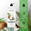 MAJESTIC PURE Fractionated Coconut Oil | Relaxing Massage Oil for Massage Therapy | Liquid Coconut Oil for Diluting Essential Oils | Coconut Oil for Skin, Lip, Body, Hair Oil, Moisturizer | 16 fl oz
