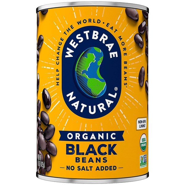 Westbrae Natural Organic Black Beans, 15 Ounce