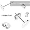 N NOROCME 665Pcs Earring Posts with Jewelry Glue Tweezers,Stainless Steel Jewelry Making Hypoallergenic Earring Posts and Backs,Stud Earrings with Butterfly Rubber Earring Backs DIY Making Findings