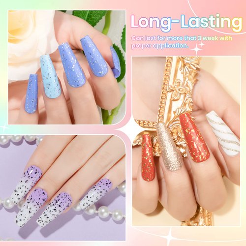 SUPWEE Pearl Gel Nail Polish 6 Colors Pearlescent Mermaid Nail Polish Shimmer Pink Blue Pearl White Gel Nail Polish Shell Swirl Thread Effect Soak Off UV LED Manicure Salon At Home Nail Art