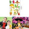 440PCS Mexican Fiesta Tattoos for Kids - Cinco de Mayo/Pool Summer Baby Shower Birthday Party Supplies Goodie Bag Stuffers Favors Cactus Chili Stickers(30 Sheet)