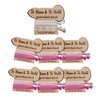 Bachelorette Party Favors, 7 Pack to Have to Hold Your Hair Back Card, Bride and Bridesmaids Hair Accessories for Bridal Shower, Hair Tie, and Wedding Decorations, Pink Party Supplies Gift (Pink 7Pack Pink 2Hair Ties)