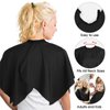 Waterproof Hair Dye Cape Short Barber Cape Waterproof Salon Hair Cutting Cape Makeup Apron for Hair Color, Bleach, Shampoo