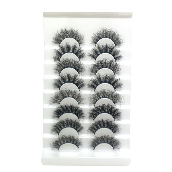 Lifernilash False Eyelashes Wispies Natural Look 3D Faux Mink Lashes Pack 8 Pairs Styles Mixed Soft Reusable Fake Eyelashes (MIXED3)