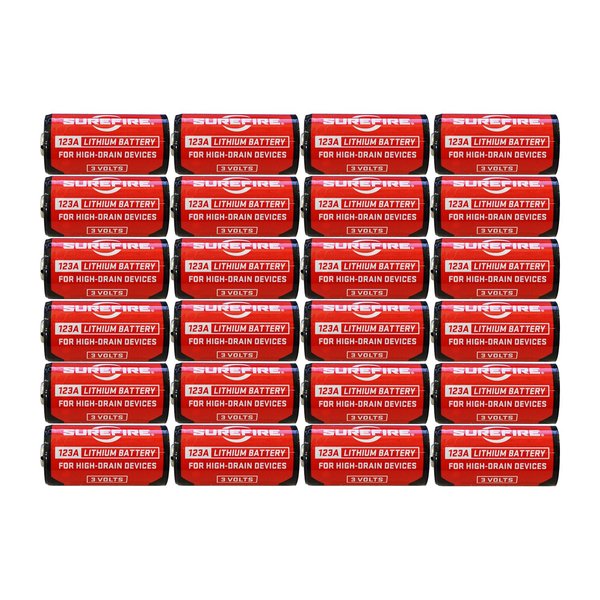 SureFire SF12-BB 123A 3-Volt CR123 Lithium Batteries - 24 Pack