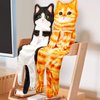 Infaccial Funny Cat Hand Towel for Kitchen and Bathroom,Decorative Hanging Cat Towels for Cat Lovers,Christmas Cat Gifts for Women(Tuxedo Cat)