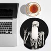 Britimes Ergonomic Mouse Pad with Wrist Support Black Human Skeleton Skull Non-Slip Rubber Base Mousepad for Home Office Gaming Working Computers Laptop Easy Typing & Pain Relief