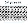 54pcs Cute Panda Wall Decals Removable Vinyl Wall Stickers for Nursery Room Baby Kids Boys Girls Bedroom Wall Decoration