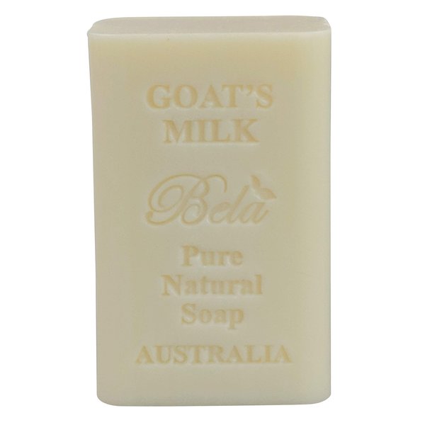 Bela Bath & Beauty, Bela Pure Embossed Soap Bar, Goat's Milk, With Shea Butter and Essential Oils, 6.5 oz