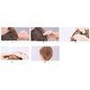 4Pcs Ponytail Bump it UP Volume Inserts Combs Fluffy Hair Comb Hair Styling Tool with Elastic Rubber Band (2 Black+2 Coffee)
