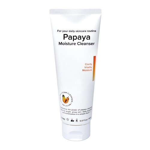 Naisture Foaming Facial Cleanser for Daily Face Wash Skincare with Hyaluronic Acid- Papaya Moisture Cleanser 5.07 fl.oz (150ml)