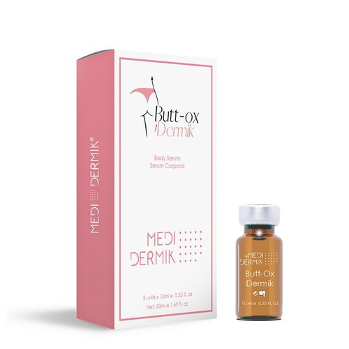 Butt Ox Dermik – Firming & Lifting Solution for Buttocks – 5 Vials x 10 ml (Total 50 ml / 1.69 fl oz)