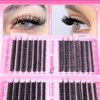 wiwoseo Cluster Eyelash Extensions 560pcs Lash Clusters Wipsy Cluster Lashes D Curl Eyelashes Clusters Individual Lashes DIY Lash Extensions Cluster Lashes Natural Look Eyelashes Clusters (8-16MM)