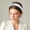 ACO-UINT 4 Pack Satin Headbands for Women, Wide Head Bands for Women's Hair Hard Headbands, Non-silp Thick Headbands 70s Hair Accessories for Women