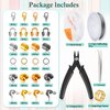Acejoz 2160 Pieces Crimp Beads Kit for Jewelry Making, Knot Covers, Crimp Bead Covers, Crimp Tubes, Jump Rings and Wire Guardians with Crimping Pliers, Elastic String for Bracelets Necklaces Making