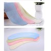 Toilet Seat Cover Warm,Adult Bathroom Round Elongated Soft Washable Reusable Toilet Seat Pad 4 pieces (Light blue + light green + beige + light pink)