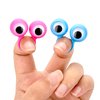 JOVITEC 48 Pcs Eye Finger Puppets Toys Set Eyeball Rings Eye on Rings for Kids Googly Wiggly Eyeball Finger Puppet Party Favors for Boys Girls Classroom Prize Exchange, 5 Colors