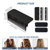 TopHand Flat Iron Comb Attachment Clip On, 500 Degrees High Temperature Resistant Material, Professional or Home Use Compact Hair Styling Tool (Black)
