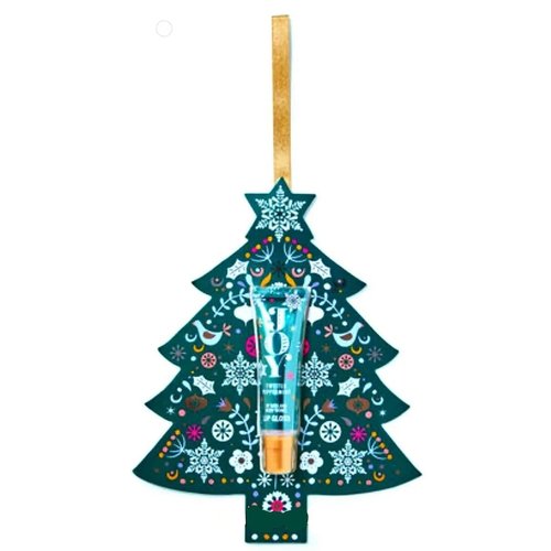 Bath Body Joy Twisted Peppermint Lip Gloss Ornament - 0.47 Ounce