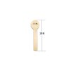 COOBL 3.9 Inches Mini Kitchen Wooden Ice Cream Dessert Spoons Disposable Wood Cutlery Tableware,Pack of 200