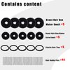 10 Pcs Hair Bun Maker - Donut Bun Maker for Hair(5 medium and 5 small),Ballet Bun for Women and Kids with Elastic Hair Ties, Hair Pins(Black)