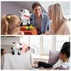 Easfan Cow Hand Puppet with Movable Mouth Interactive Storytelling Cute Soft Cow Plush Toy Creativity and Imagination Christmas Birthday Gifts for Toddlers Kids,9’’