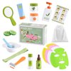 Ehome Wooden Makeup Toy Set for Toddler c Wood Learning Toys, Play Spa Set with Face Mask Christmas Birthday Gifts for 3-8 Years Old