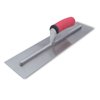 QLT by MARSHALLTOWN Concrete Finishing Trowel, Square Shank Mounting, 16 x 4 Inch Carbon Steel Blade with Soft Grip Handle, Concrete Tools, FT164