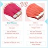 RUNATURE Hot Pink Tape ins Human Hair Extensions Colored Tape in Hair Extensions Human Hair Pink Tape in Extensions Real Human Hair 14 Inch Invisible Seamless Skin Weft 25g 10pcs