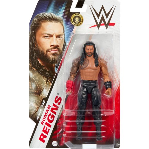 Mattel WWE Action Figure, Series #146 Roman Reigns 6-inch Collectible with 10 Articulation Points & Life-Like Look
