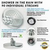 ShowerMaxx, Luxury Spa Series: Chrome Rain Shower Head, 6-Inch Round Rain Showerhead with 360 Tilt, Experience Rainfall with MAXX Comfort and Elegance (Chrome Polished)