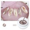 Neepoms 3pcs Metallic Gel Nail Polish Metal Painting Gel Polish DIY Painted Nail Gel Gold Silver Rose Color 3g
