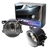 iJDMTOY Pair Clear Lens Fog Light Lamp Assemblies w/ 55W H11 Halogen Bulbs Compatible with Acura Honda Ford Suzuki etc