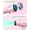 Wavytalk Professional Hair Dryer with Diffuser 1875W Power Dryer, Blow Dryer Ionic Hair Dryer for Women with Constant Temperature, Fast Drying &Low Noise, Millennial Pink