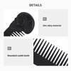 Hair Comb,Oil Hair Styling Spring Comb Pocket Beard Comb Zinc Alloy Skull Pattern Hair Brush for Men, Use for Head Hair or Beard Portable Hair Styling Tool for Home Salon(Black)