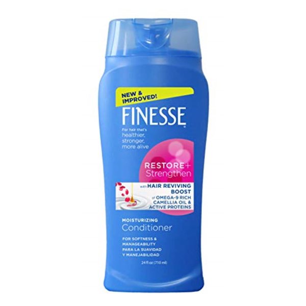 FINESSE Restore + Strengthen Moisturizing Conditioner, 24 oz, Moisturize & Repair Dry or Damaged Hair for Soft, Healthy Looking Hair