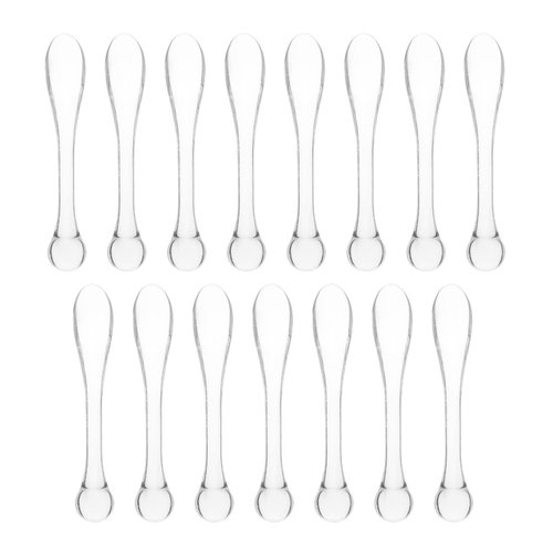 Beaupretty Mixing Spoon 15pcs Face Cream Spoons Acrylic Makeup Spatula Beauty Massage Scoop Eye Spoons Cosmetics Scoops Skin Care Tools for Facial Cosmetic Face Mixing Spoons