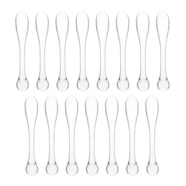 Beaupretty Mixing Spoon 15pcs Face Cream Spoons Acrylic Makeup Spatula Beauty Massage Scoop Eye Spoons Cosmetics Scoops Skin Care Tools for Facial Cosmetic Face Mixing Spoons