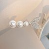 2-Pack Pearl Fish Tail Hair Clips for Women and Girls Elegant Alloy Hairpins with Pearls Bobby Pins Pearl Bridal Bobby Pins Decorative Accessories White Hairpins Pearl Bobby Pins For Women'S Hair