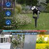 T-SUNUS Solar Landscape Spotlights, Solar Garden Spot Light IP65 Waterproof 9.8ft Cable, 2000mAh Separated Solar Panel, Auto On/Off for Garden Driveway Pathway Pool Area(Warm White 3000K)