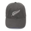 FANNOO Baseball Cap-New Zealand Silver Fern Flag Flock Printing Washed Cotton Adjustable Twill Profile Plain Unisex Hats