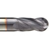 Niagara Cutter 17000702 Carbide Ball Nose End Mill, Metric, AlTiN Finish, Roughing and Finishing Cut, 30 Degree Helix, 4 Flutes, 51mm Overall Length, 4mm Cutting Diameter, 4.000mm Shank Diameter