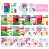 JOYIN 28 Pcs Valentine's Day Gift Cards with Unicorn Dinosaur Keychain for Kids Party Favor, Classroom Exchange Prizes, Valentine’s Greeting Cards, Valentine Party Favors, Valentine Exchange Gifts